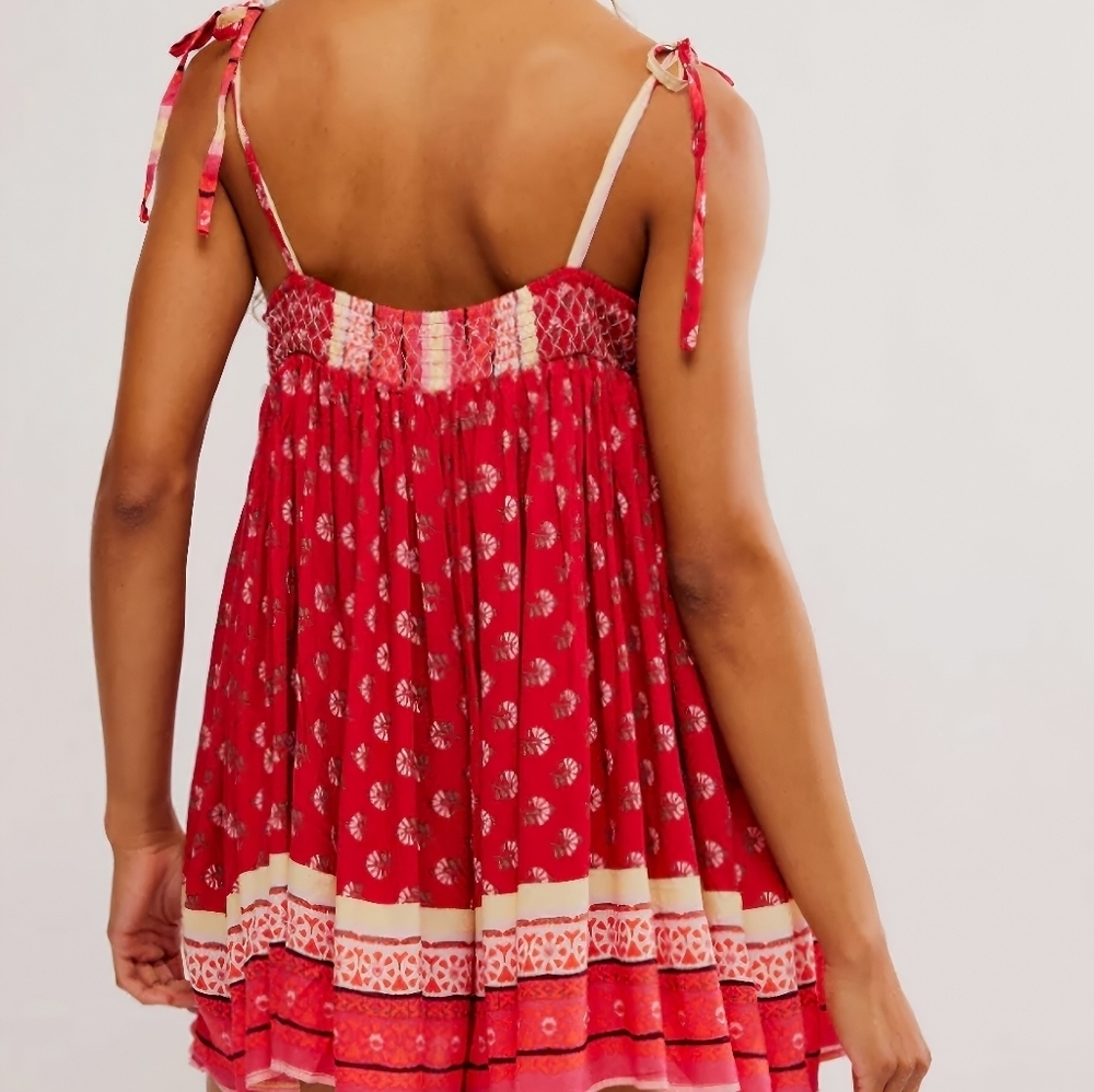 NWT Free People Rute the world Romper -Ruby Combo, Size XSMALL - Picture 3 of 6